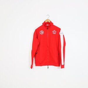 Womens Parapanam Olympic Canada Opening Ceremony Red and White Track Jacket